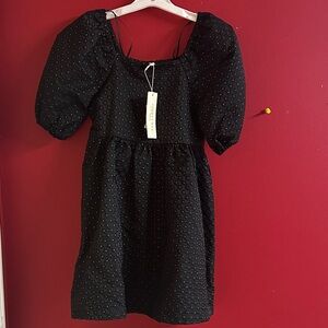 Copper Key Black Textured Mini Dress girls size 7 NEW cocktail
